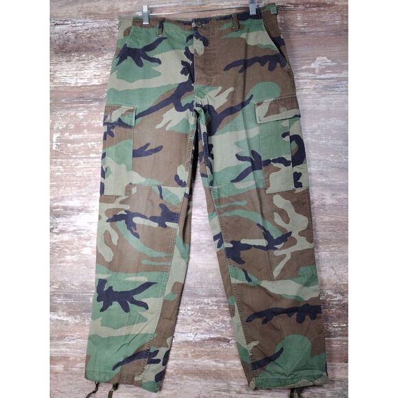 US Army Combat Trousers Woodland Camo BDU Pants Cotton Nylon1